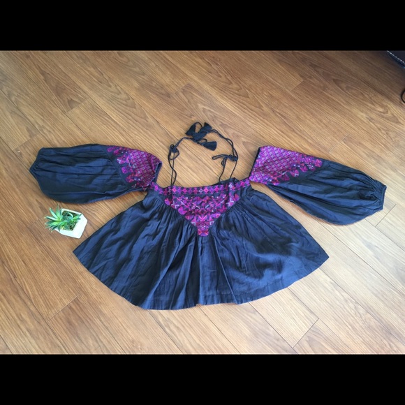 NWT Free People Vacay Vibin Embroidered Top Small - Picture 3 of 8